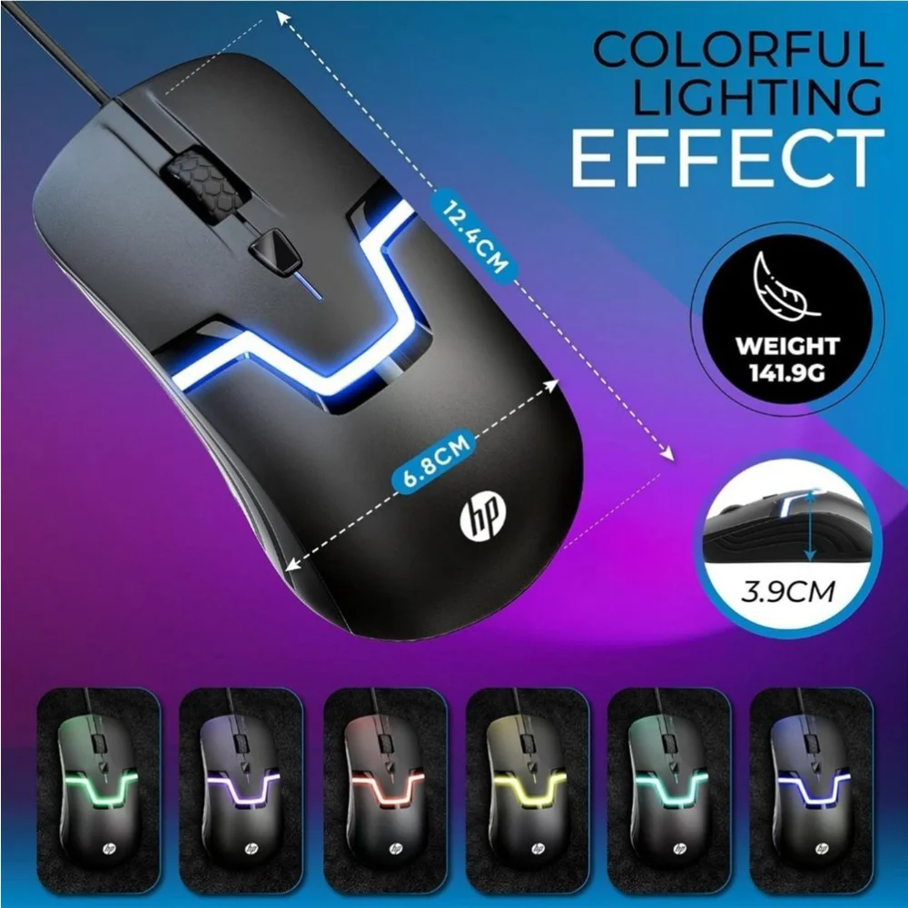 HP Wired RGB Gaming Mouse
